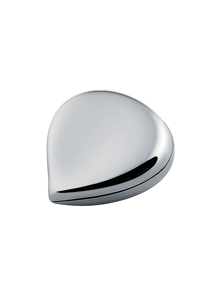 ALESSI Pillendose Chestnut Edelstahl silber