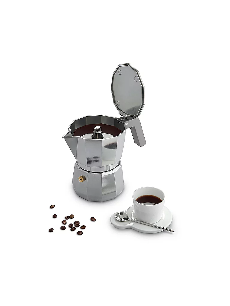 Cafetière à moka Alessi Moka 0,07 L Gris