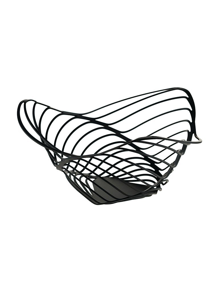 ALESSI Zitruskorb Trinity 26cm schwarz