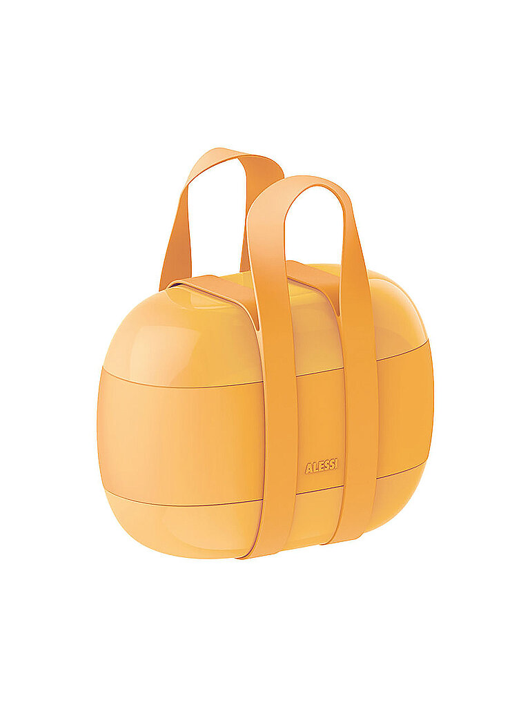 ALESSI Frischhaltedose - Lunchbox Food a porter 19cm  gelb