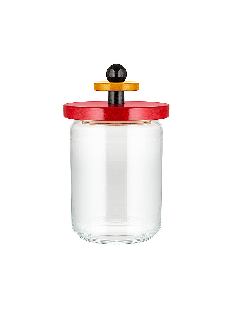 Alessi ES16 Glas 1 l rot mit luftdichtem Deckel