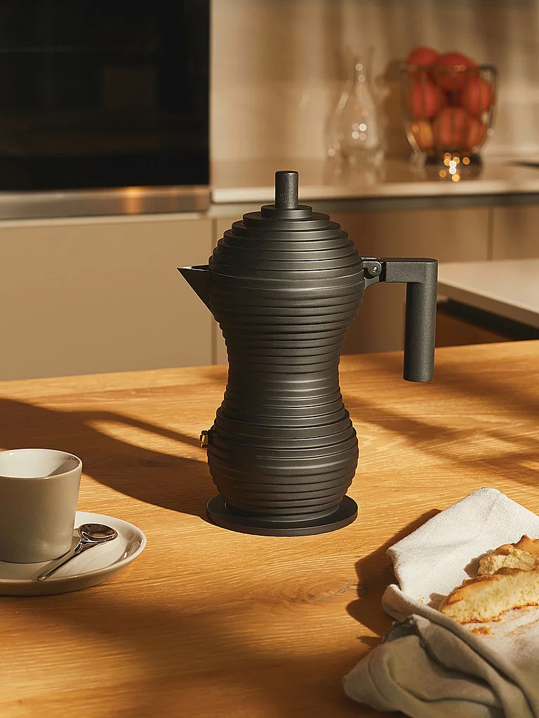 ALESSI Pulcina Cafetière 6 tasses Noir