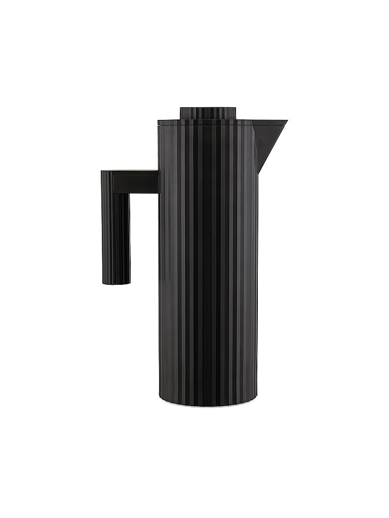 ALESSI Thermoskanne - Isolierkanne Plisse 1 l  Schwarz schwarz