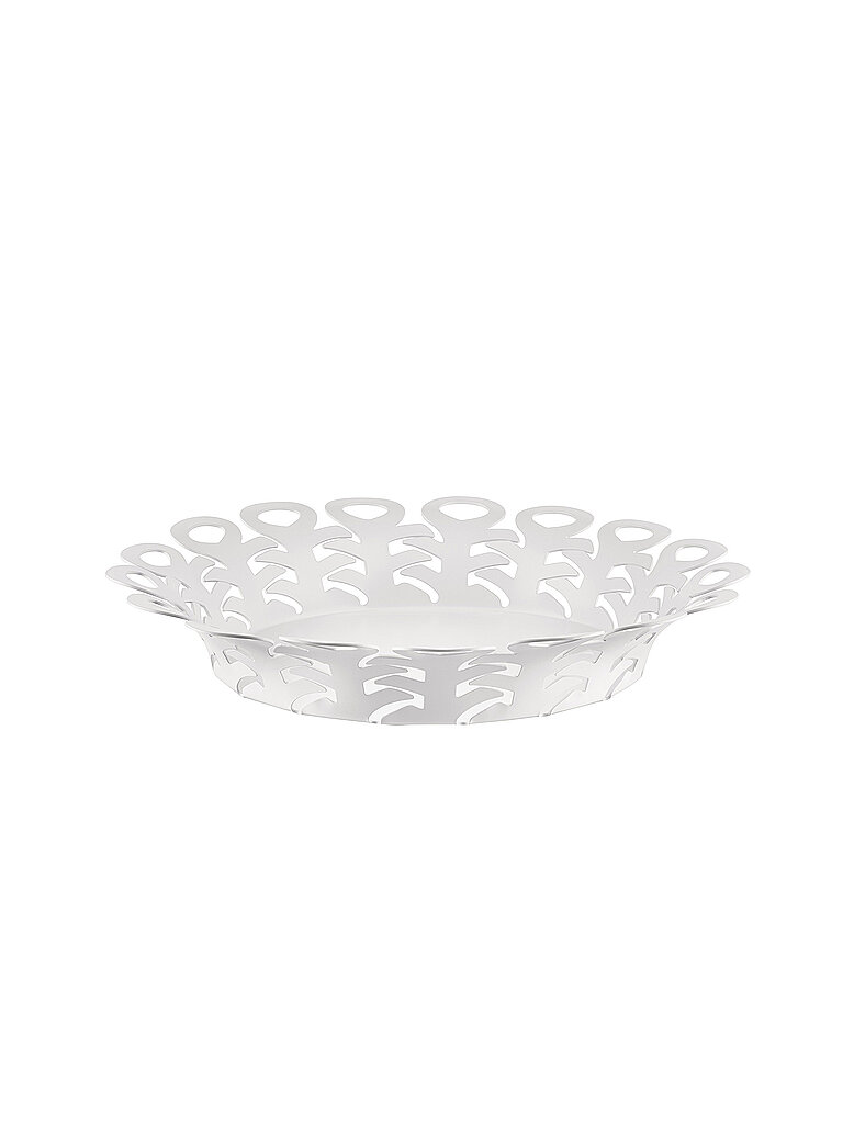 ALESSI Korbschale VIMINI 27cm Edelstahl Epoxi. Weiss weiss