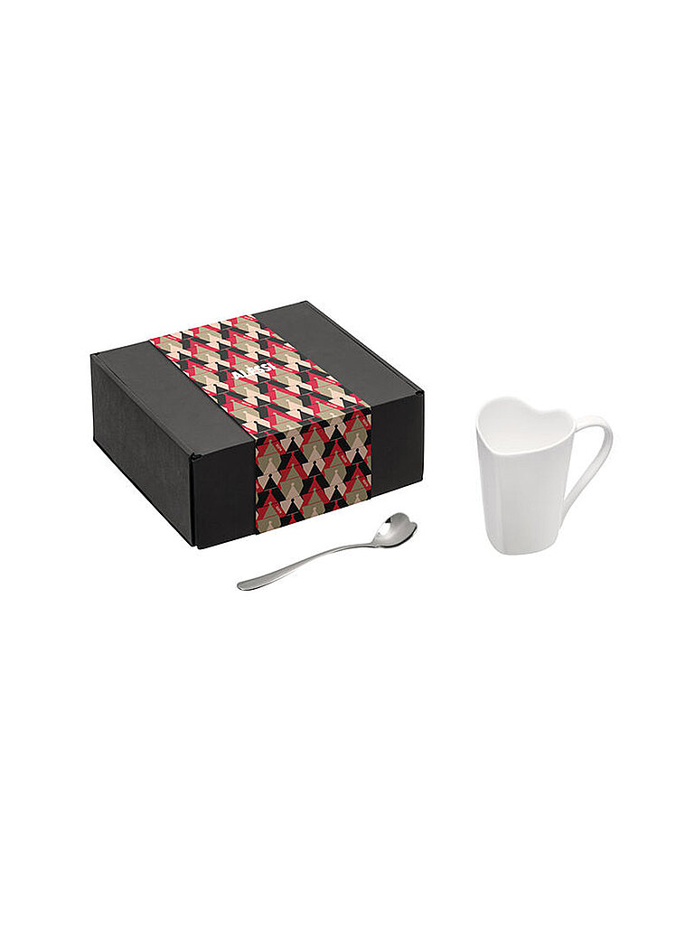 ALESSI Tee Set 2-tlg. Edelstahl / Porzellan silber