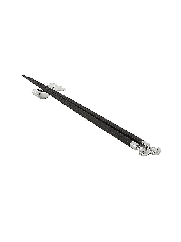 ALESSI Essstäbchen ANNA 3-tlg. Ebenholz braun