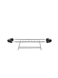 ALESSI | Brötchen Wärmeaufsatz PLISSE 26cm Schwarz | schwarz