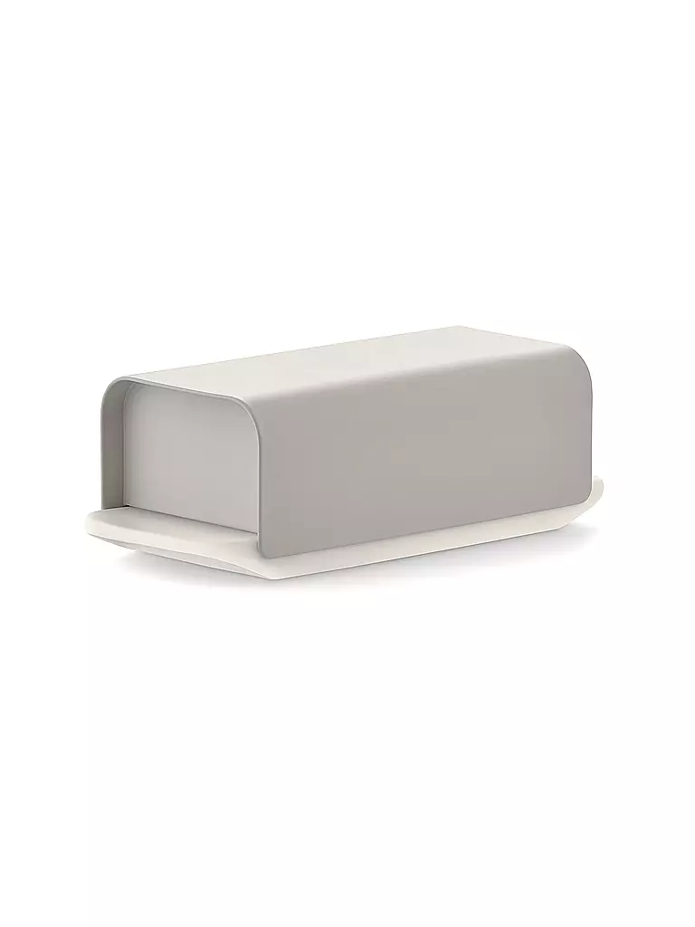 ALESSI | Butterdose Mattina 9,5cm Warmgrau | rot