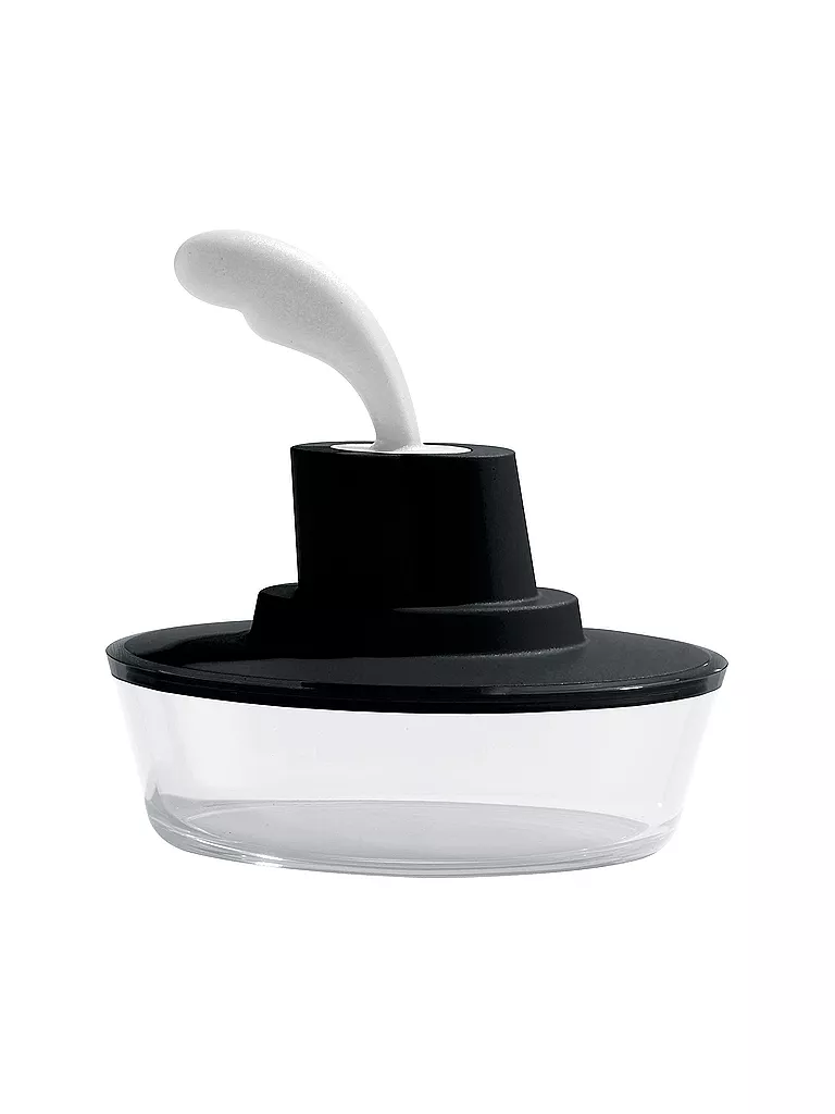 ALESSI | Butterdose Ship Shape 15,5cm Schwarz | schwarz