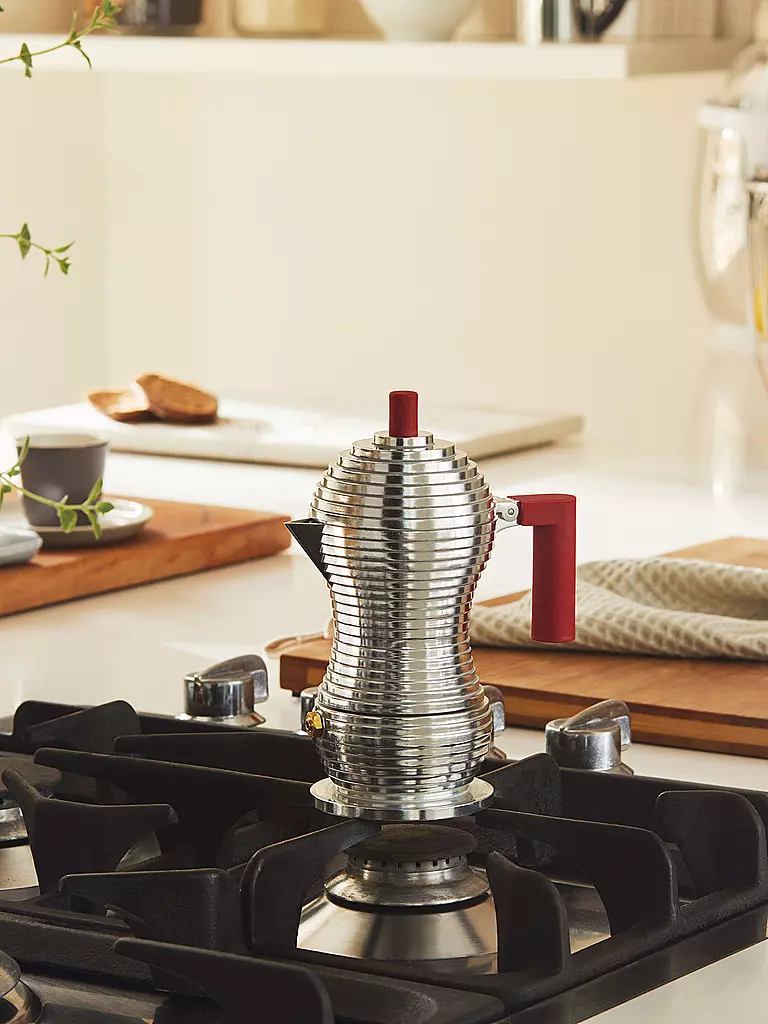 ALESSI | Espressomaschine "Pulcina" 3 Tassen | silber