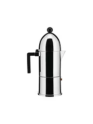 ALESSI | Espressomaschine LA CUPOLA 6 Tassen Alu /Ind. Schwarz | Silber