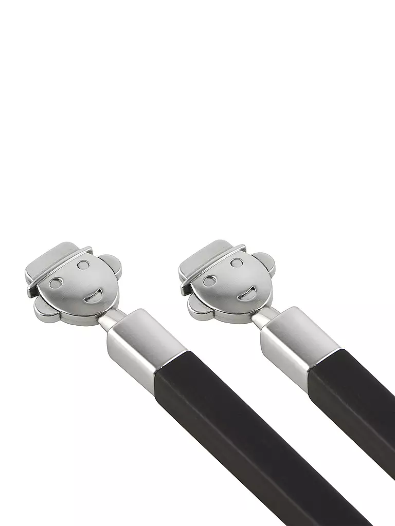 ALESSI | Essstäbchen ALESSANDRO 3-tlg. Ebenholz | braun