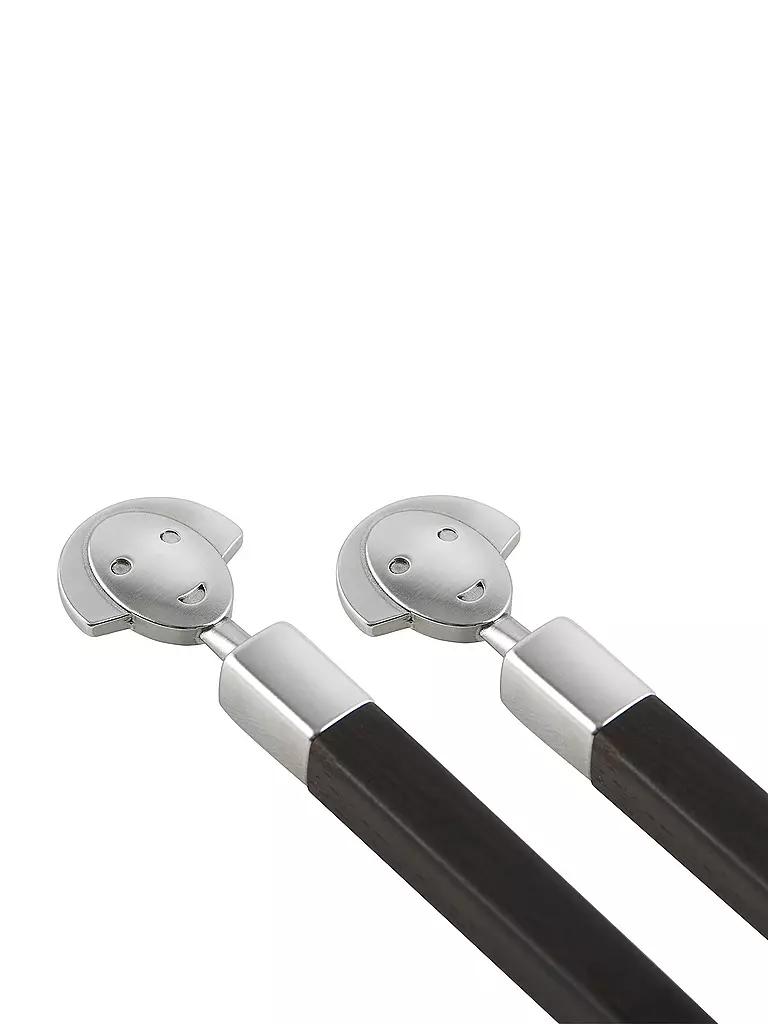 ALESSI | Essstäbchen ANNA 3-tlg. Ebenholz | braun