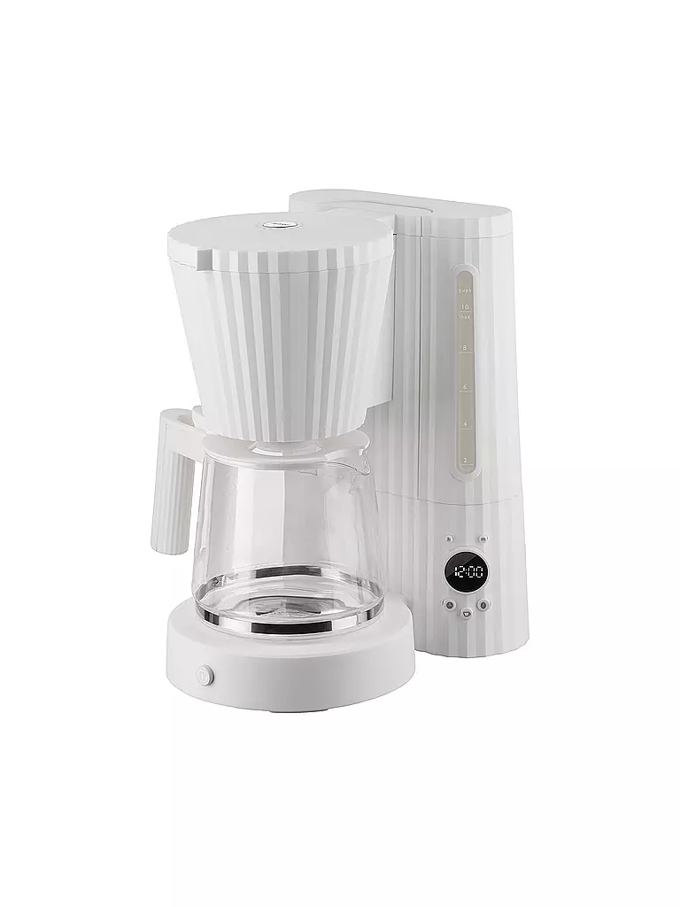 ALESSI | Filterkaffeemaschine Plisse 1,5l Weiss | weiss