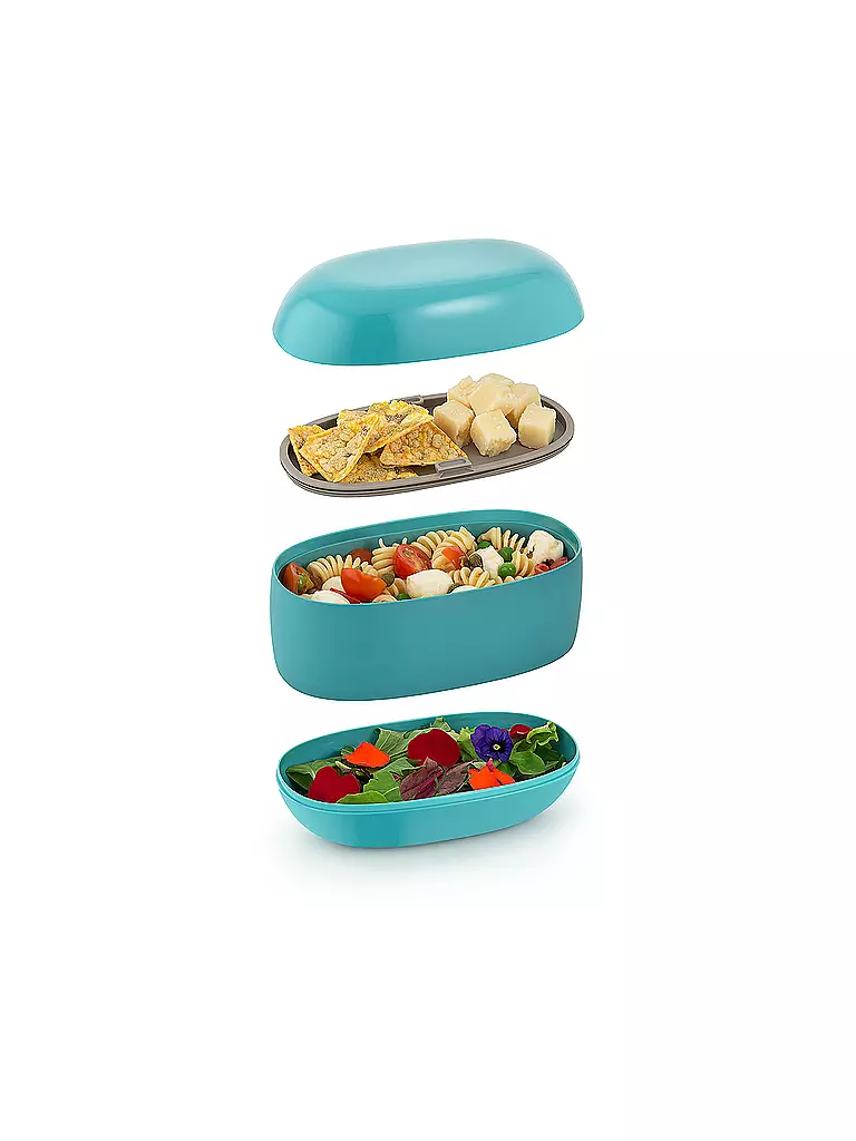 ALESSI | Frischhaltedose - Lunchbox Food a porter 19cm  | blau