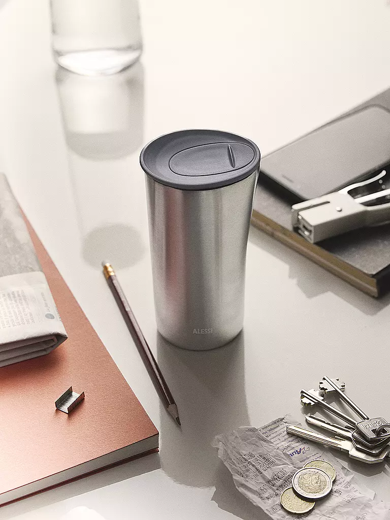 ALESSI | Isolierbecher - Thermosbecher BURI Edelstahl | silber
