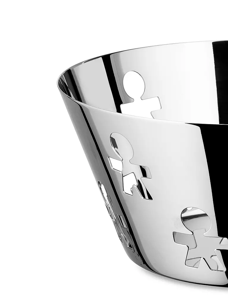 ALESSI | Obstschale GIRODONTO 20cm Edelstahl  | silber