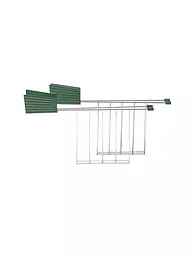 ALESSI | Sandwichzange Plisse 2er Schwarz MDL08 RACK B | dunkelgrün