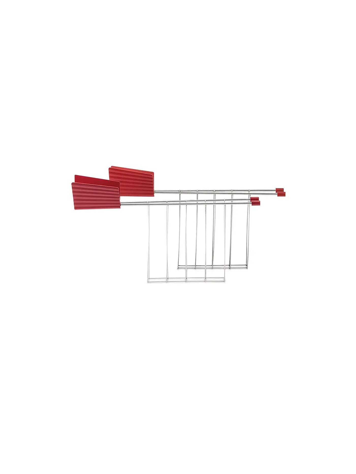 ALESSI | Sandwichzange Plisse 2er Rot MDL08 RACK R | rot