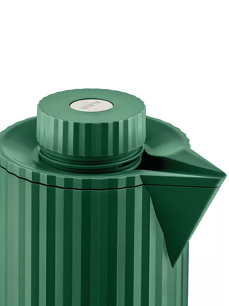 ALESSI | Thermoskanne - Isolierkanne Plisse 1 l  Gruen | schwarz