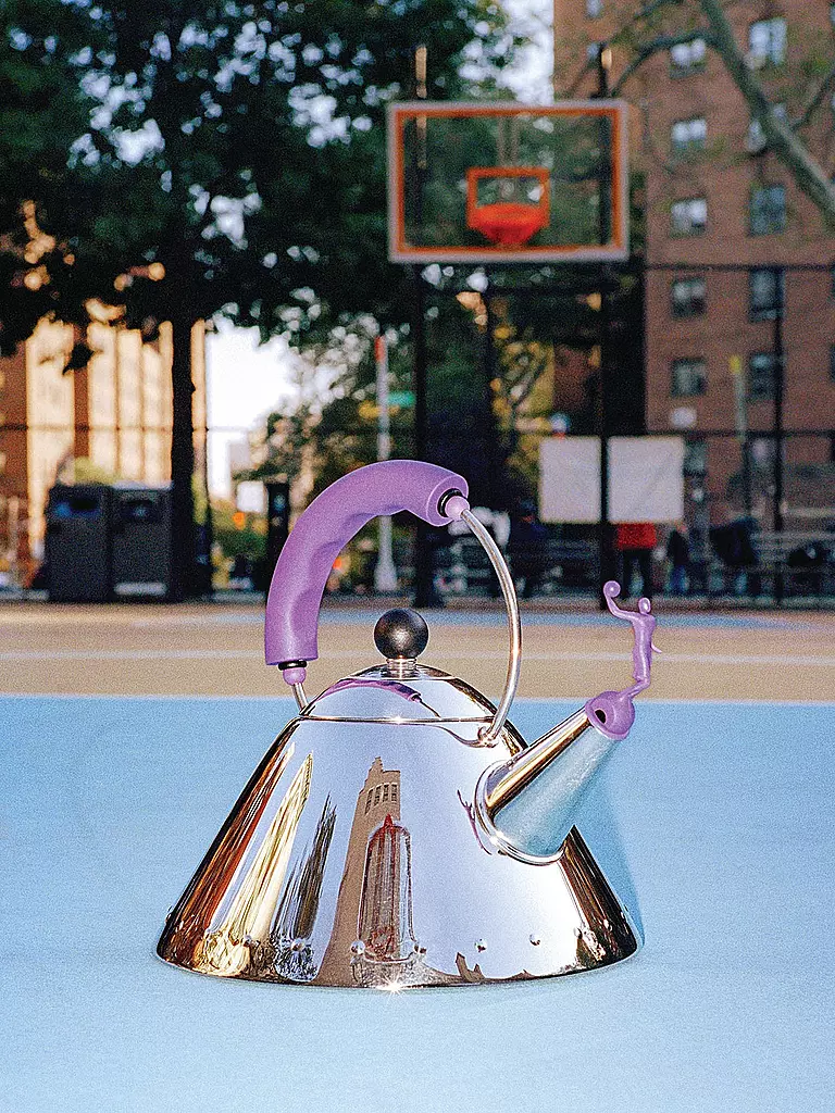 ALESSI | Wasserkessel 2l Edelstahl / Violett | silber