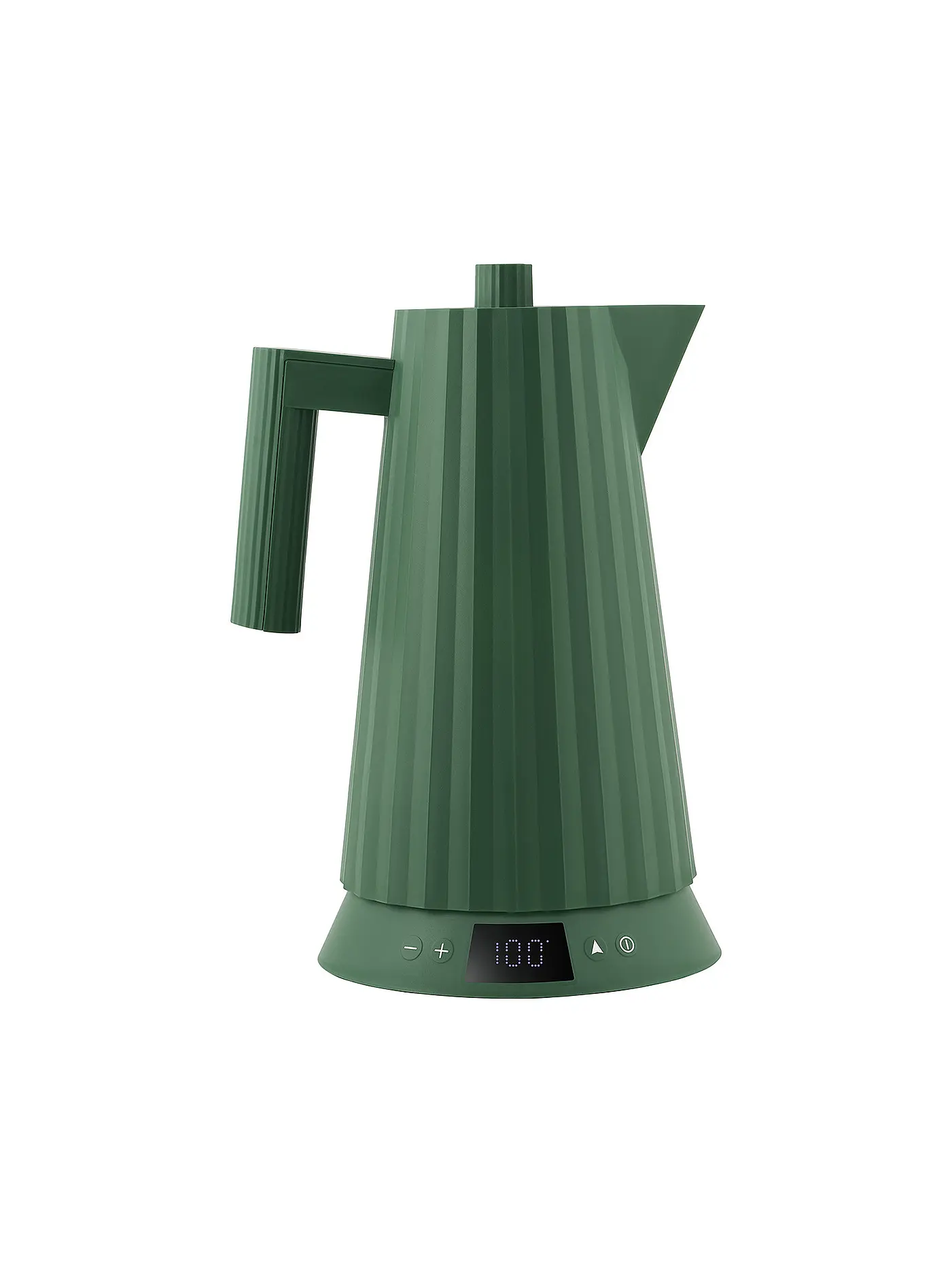 ALESSI | Wasserkocher 1,7l Plissee Th. Harz / Weiss | dunkelgrün