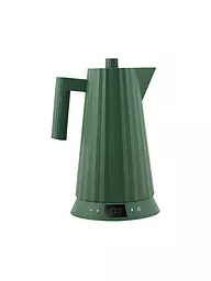 ALESSI | Wasserkocher 1,7l Plissee Th. Harz / Schwarz | dunkelgrün