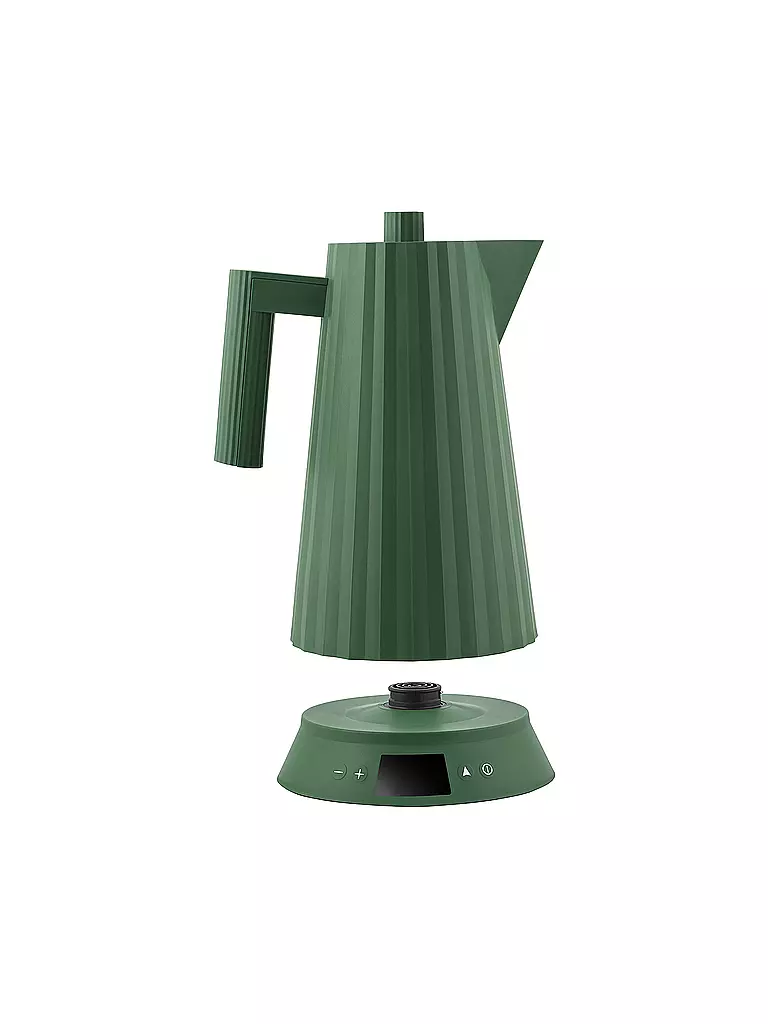ALESSI | Wasserkocher 1,7l Plissee Th. Harz / Gruen | dunkelgrün