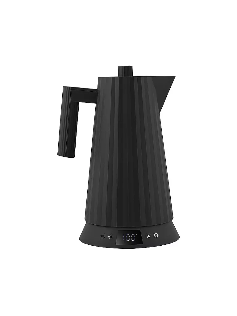 ALESSI | Wasserkocher 1,7l Plissee Th. Harz / Schwarz | schwarz