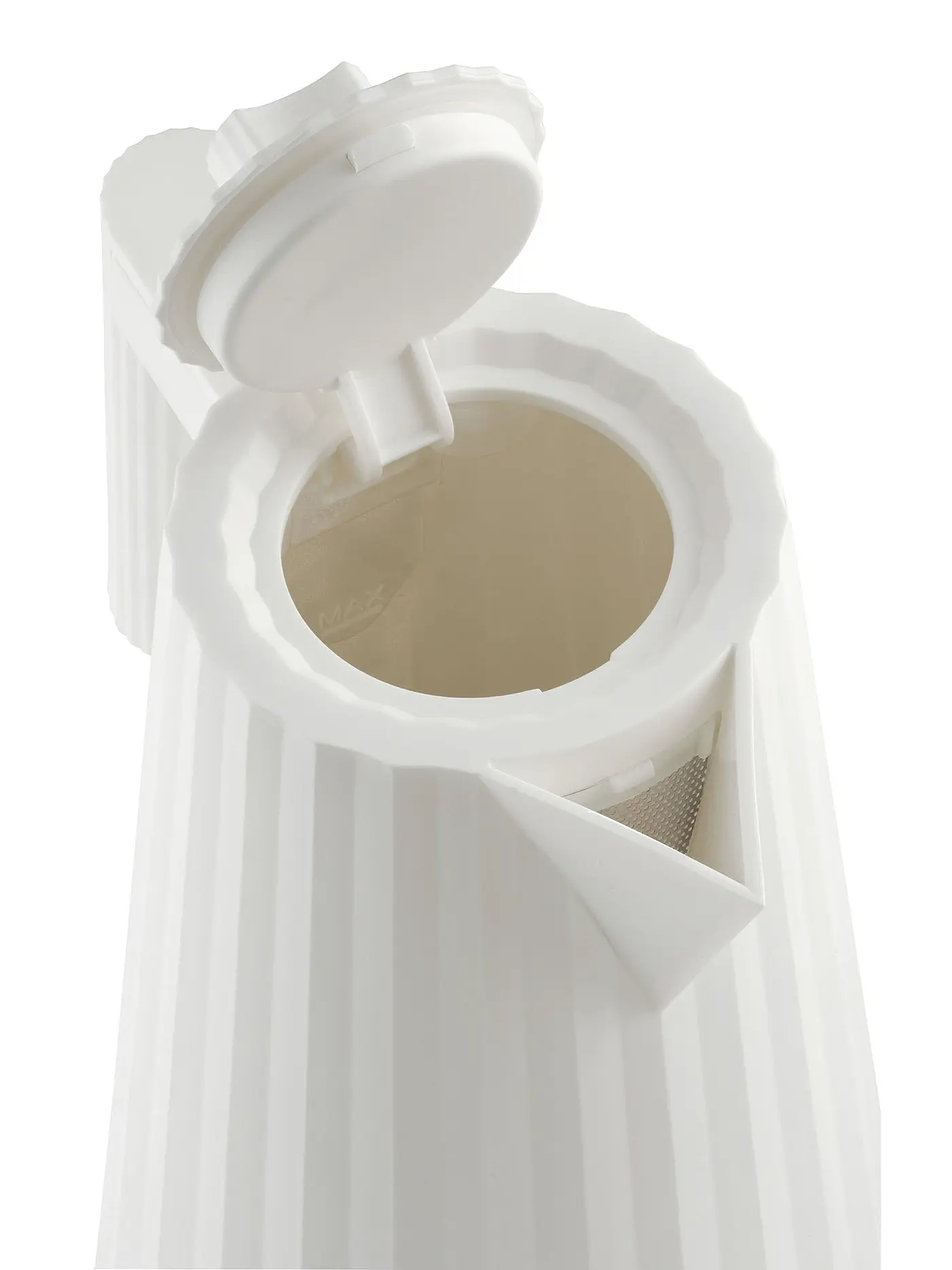 ALESSI | Wasserkocher 1,7l Plissee Th. Harz / Weiss | weiss