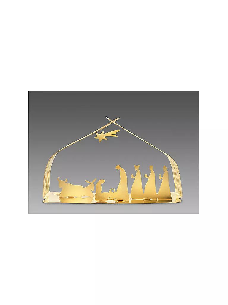 ALESSI | Weihnachtskrippe Bark 23cm | gold