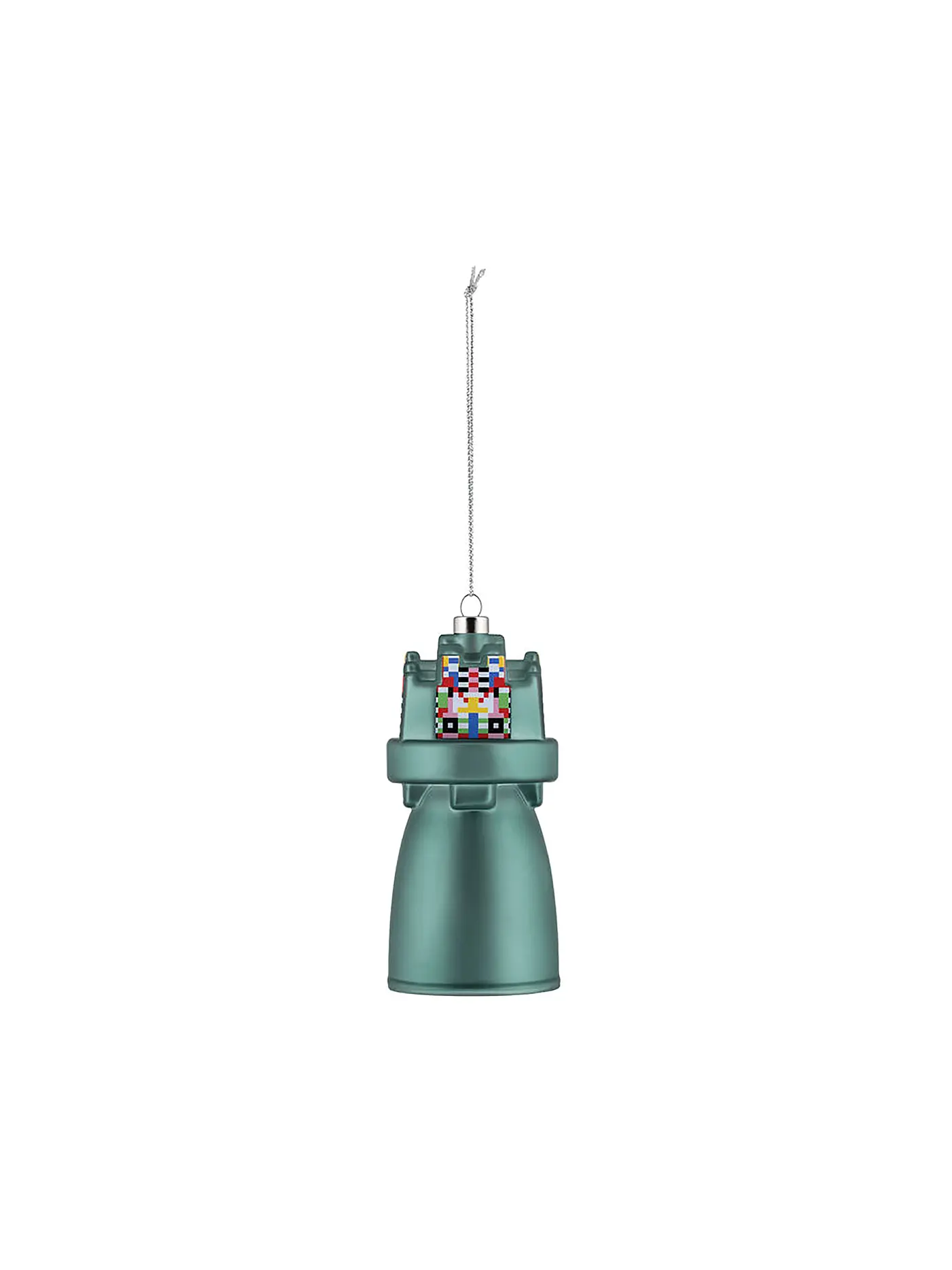 ALESSI | Weihnachtsschmuck BELL 12m Petrol/Dek. | petrol
