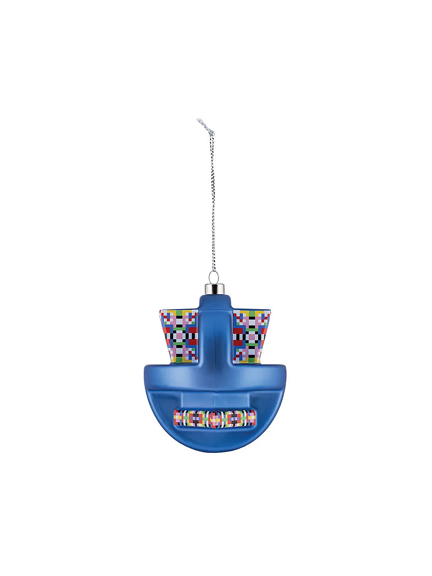 ALESSI | Weihnachtsschmuck ARCH 8,5cm Rot/Dek. | blau
