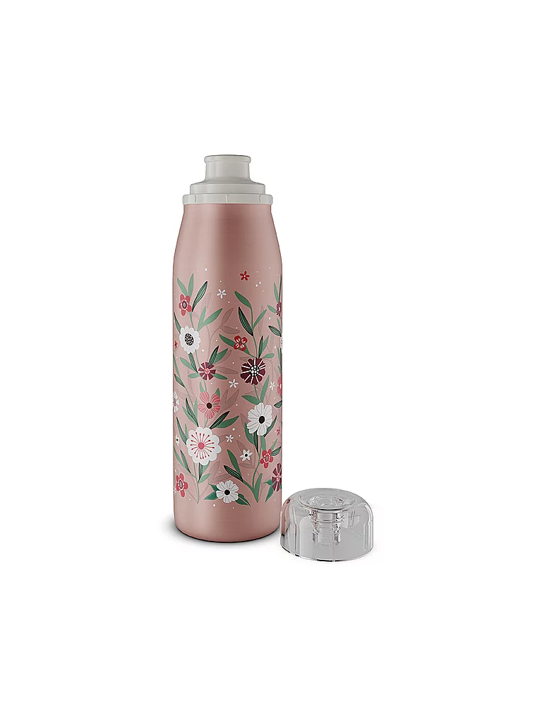 ALFI Isolierflasche - Thermosflasche Kids 0,5l Flowers rosa