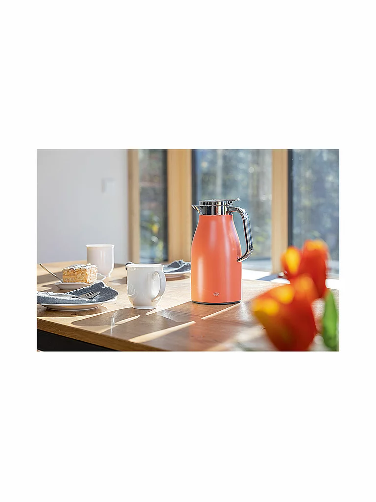 ALFI Thermoskanne - Isolierkanne 1l SKYLINE Deep Apricot koralle