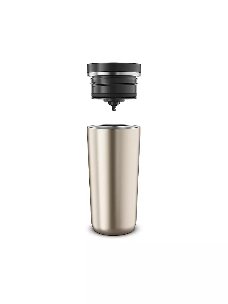 ALFI | Coffee to go-Becher 0,38l MUG PRO Champagne | silber