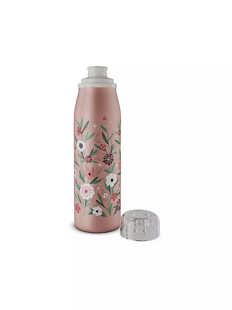 ALFI | Isolierflasche - Thermosflasche Kids 0,5l Flowers | rosa