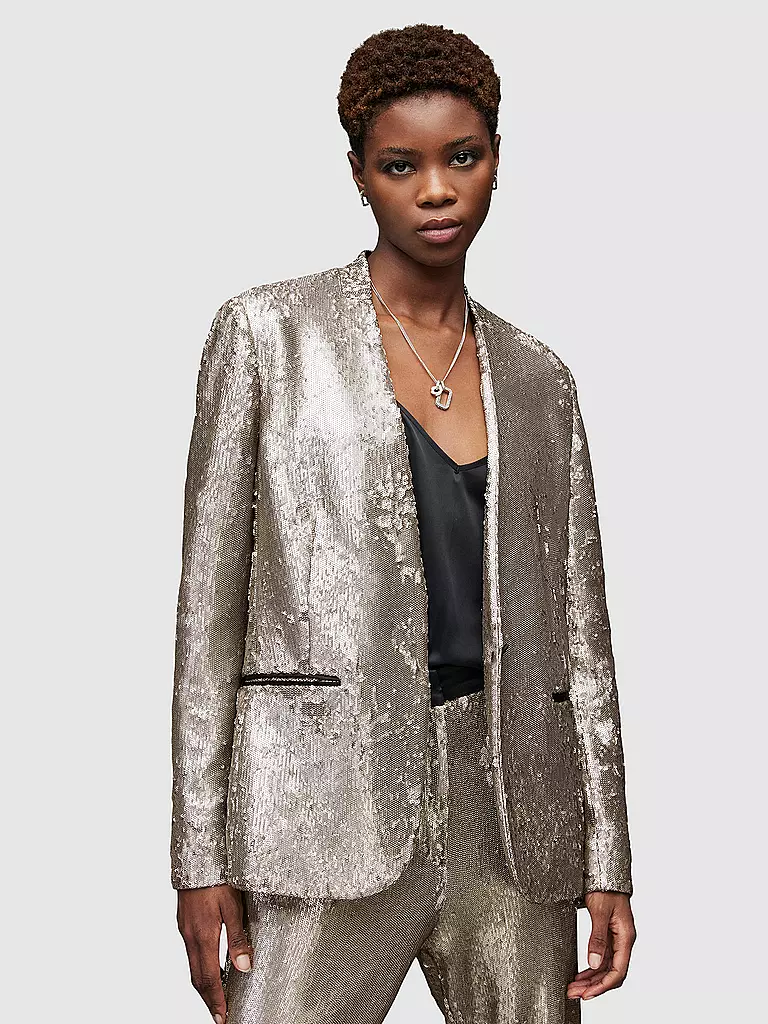 ALLSAINTS | Blazer LEIGH SEQUIN | silber