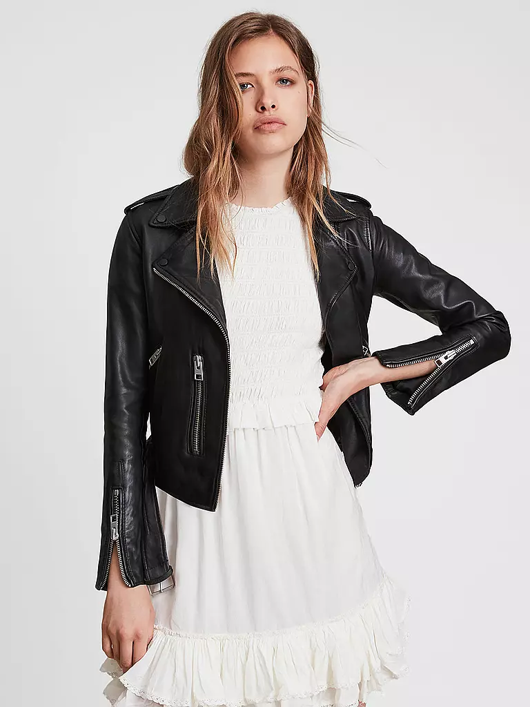 ALLSAINTS | Lederjacke Balfern | schwarz