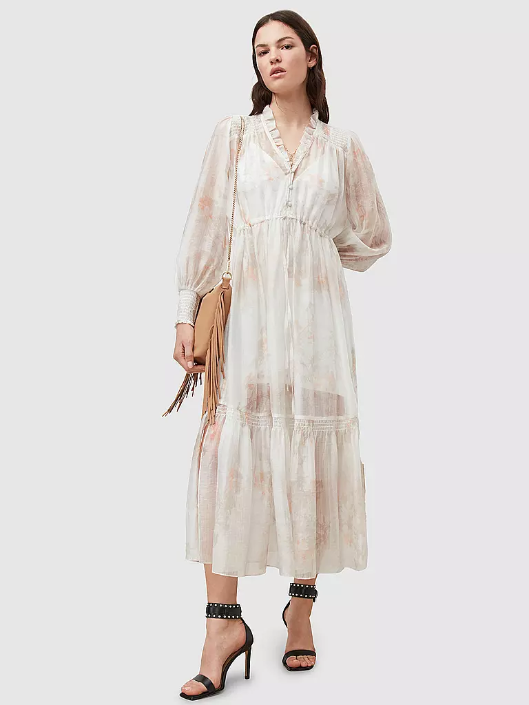 ALLSAINTS | Midikleid Nisha Koura | weiss