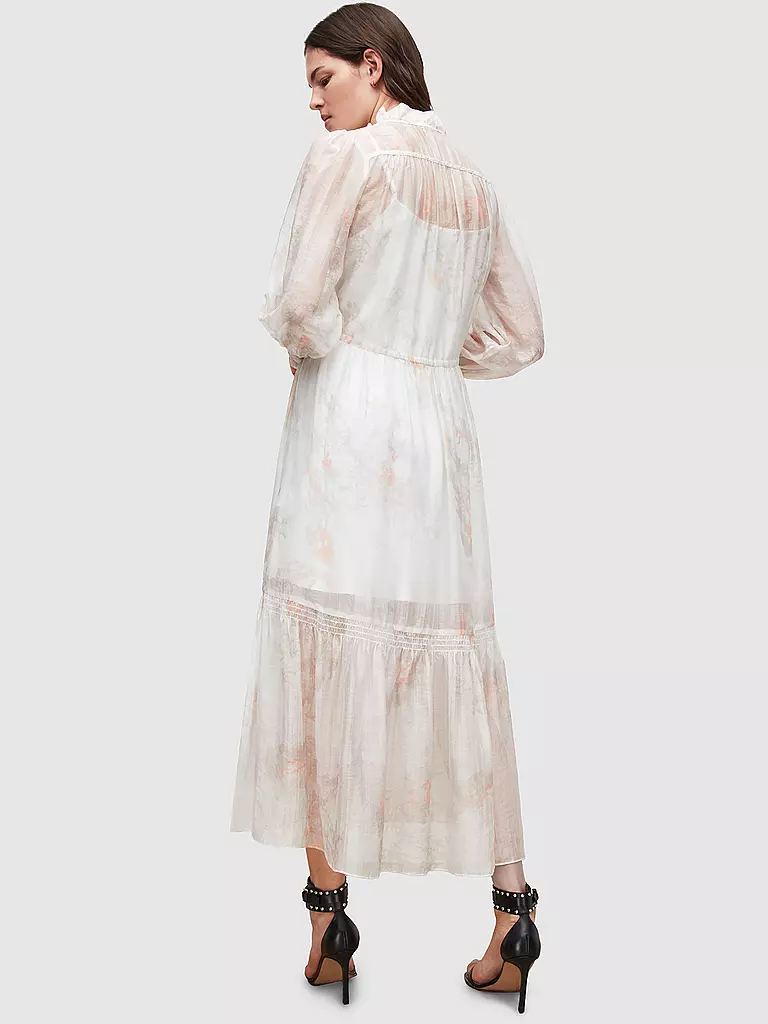 ALLSAINTS | Midikleid Nisha Koura | weiss