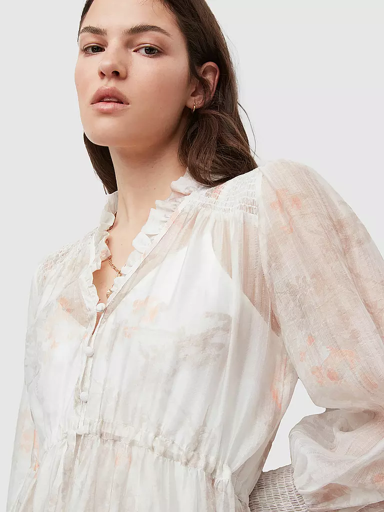 ALLSAINTS | Midikleid Nisha Koura | weiss
