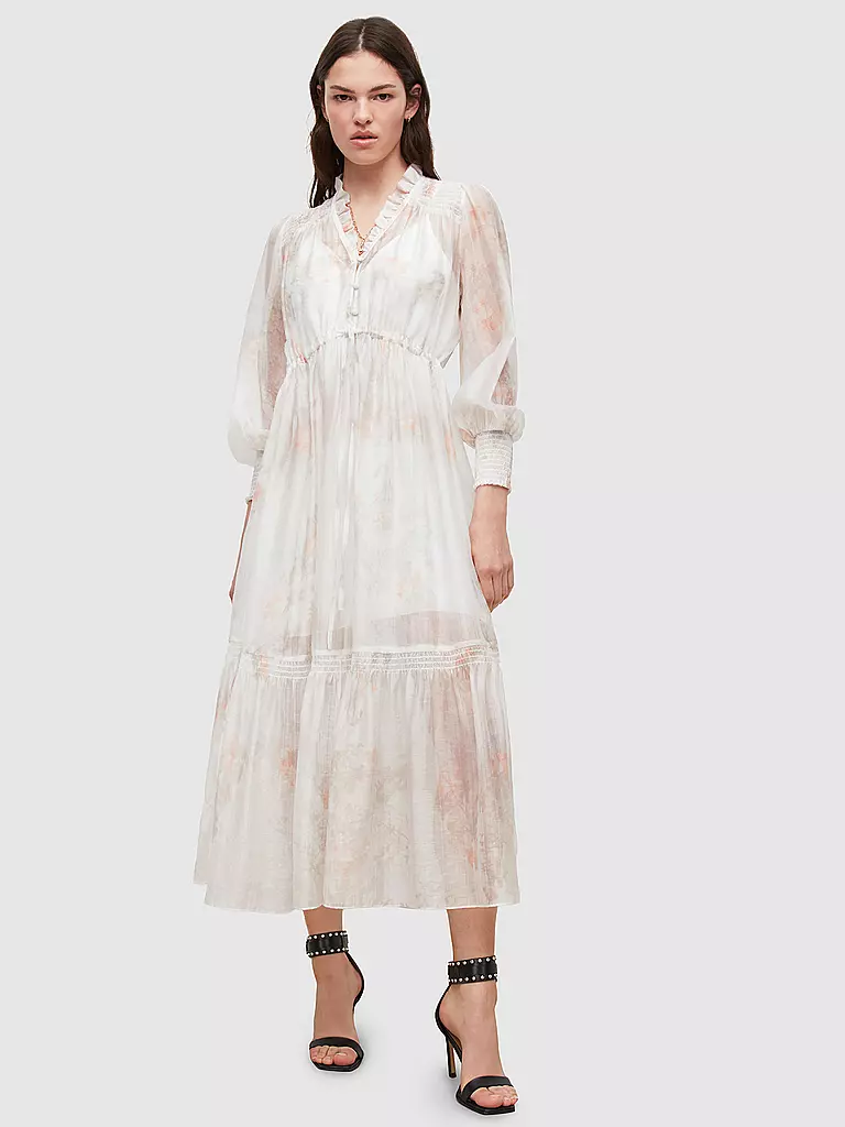 ALLSAINTS | Midikleid Nisha Koura | weiss