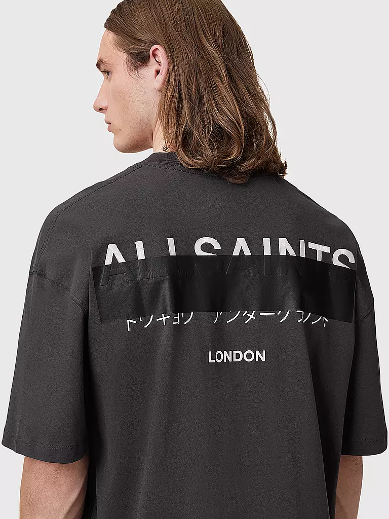 ALLSAINTS | T-Shirt Oversized Fit REDACT | schwarz
