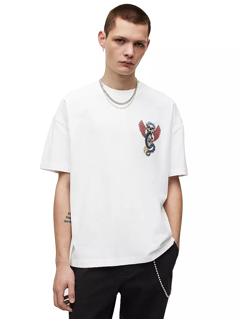 ALLSAINTS | T-Shirt ROAD RASH | weiss