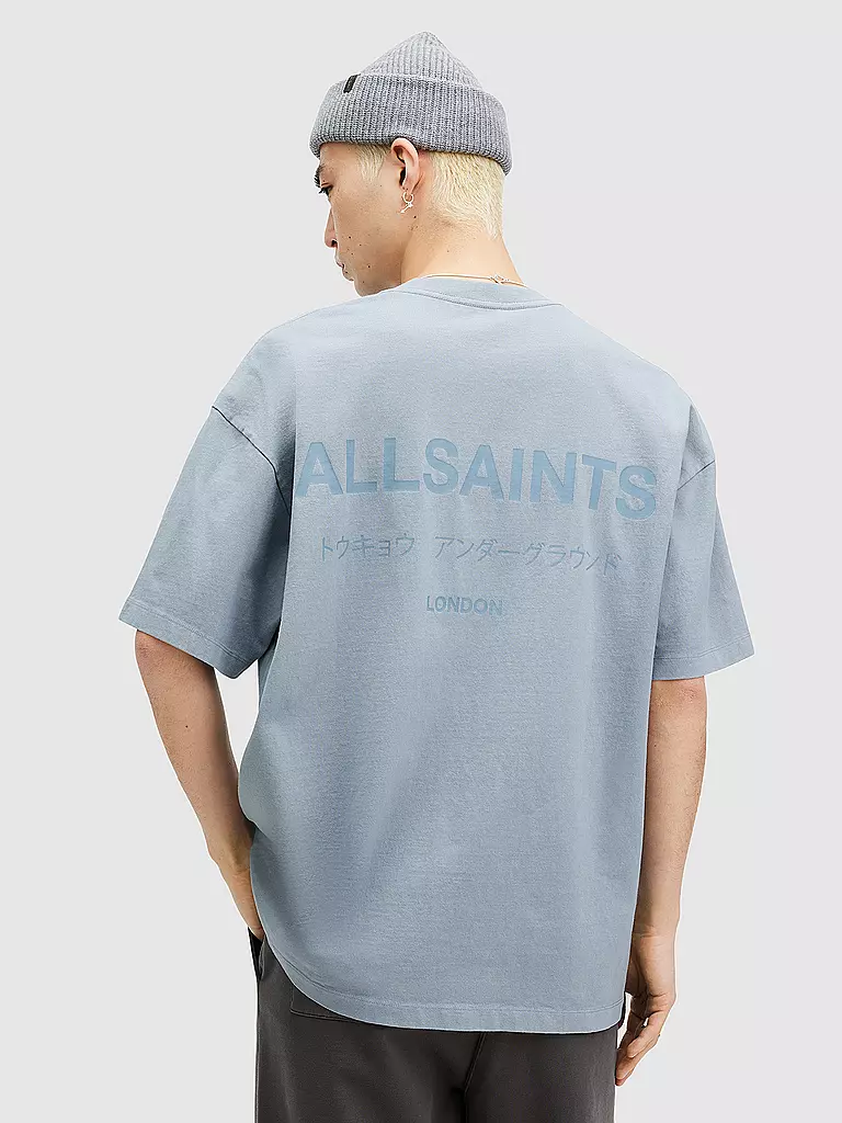 ALLSAINTS | T-Shirt UNGROUND | blau