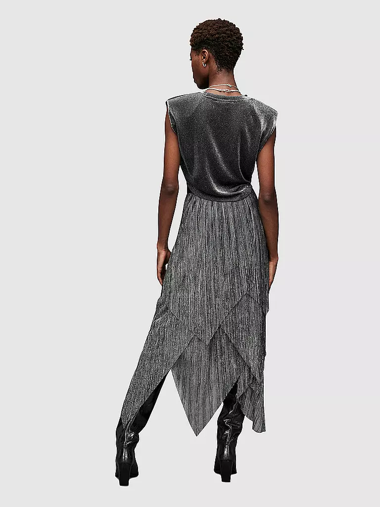ALLSAINTS | Top MIKA METALLIC | schwarz