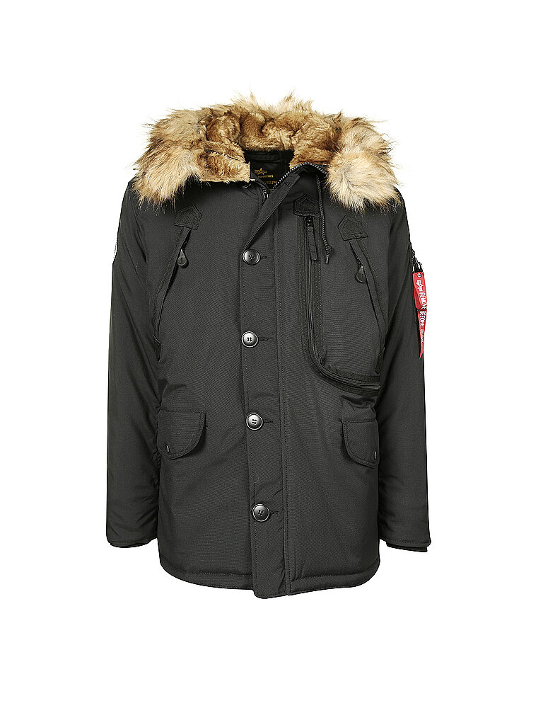 ALPHA INDUSTRIES Winterjacke Polar schwarz | M