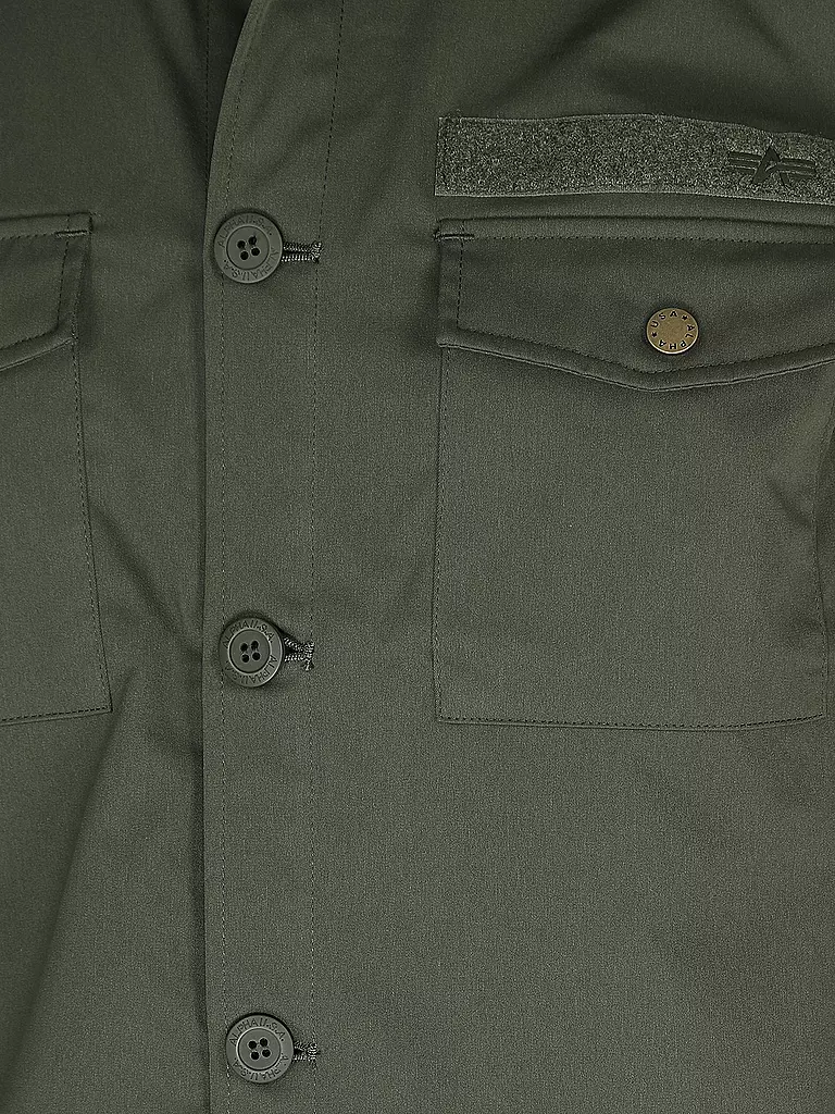 ALPHA INDUSTRIES | Hemd Overshirt | olive