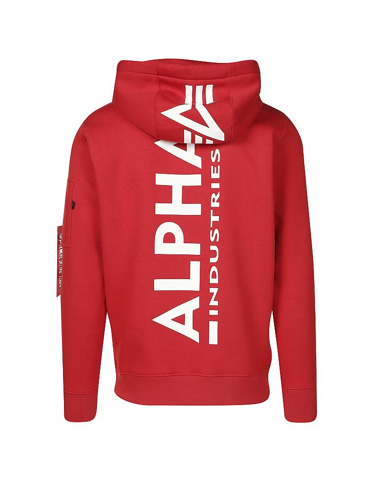 ALPHA INDUSTRIES | Kapuzensweater - Hoodie  | rot